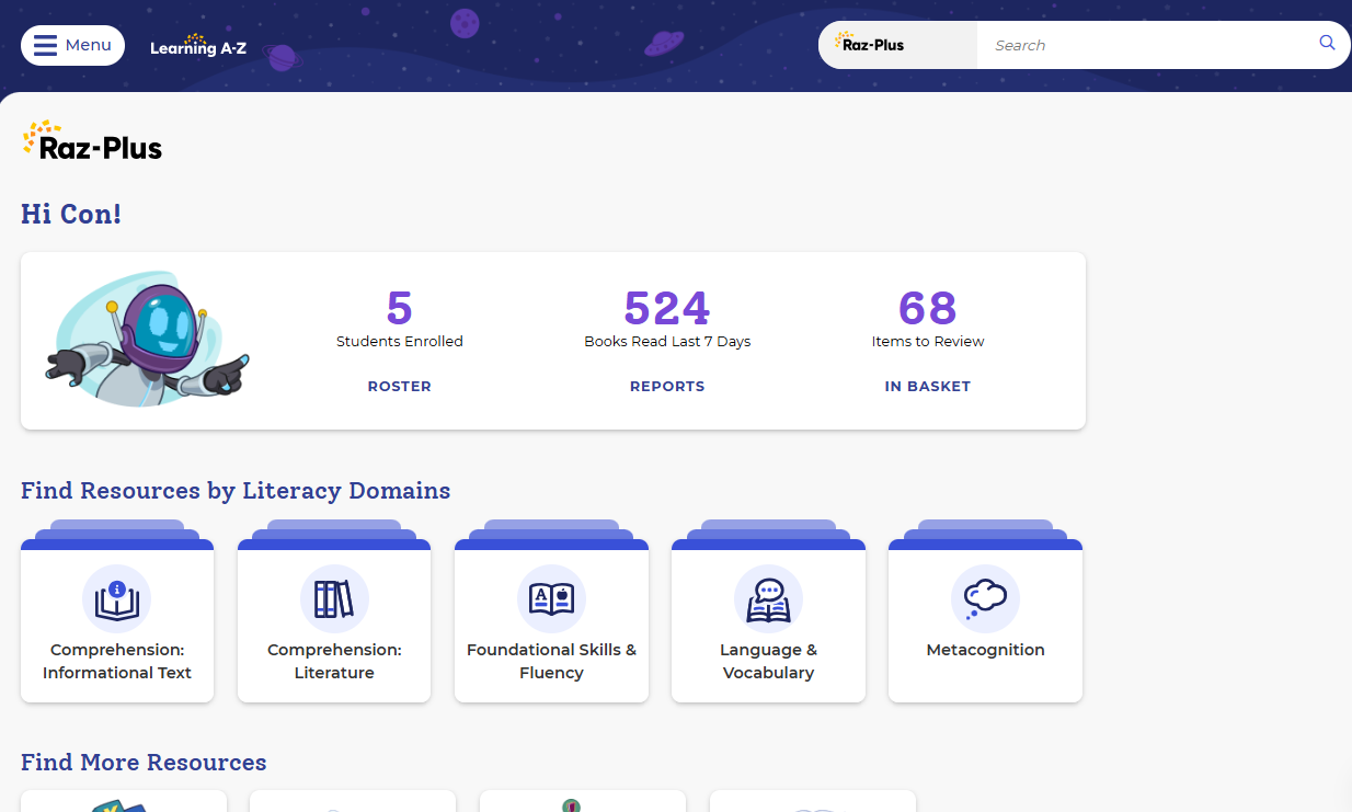 Cập nhật mới nhất từ Raz-Plus tháng 07/2025: Tích hợp Foundations A-Z và giao diện mới